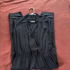 COS Black Jumpsuit V-Neck Wrap Style